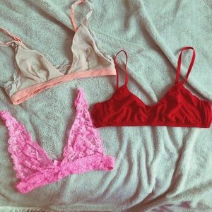 Bralette Bundle (madewell, free people, honeydew